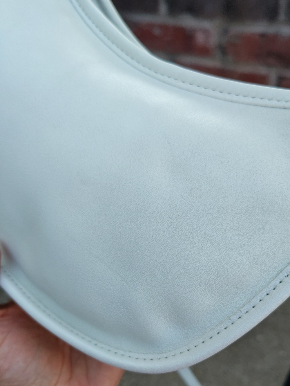 Vintage Coach Leather Swinger Crossbody Shoulder Bag Bone White Classic 80s USA - Picture 13 of 16
